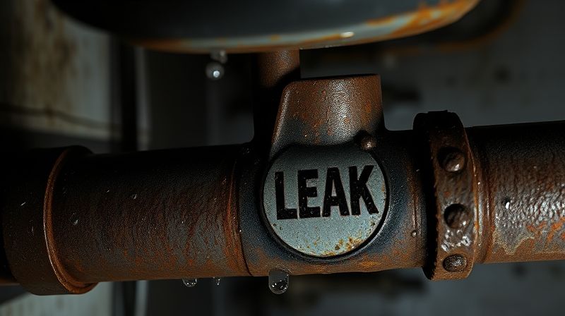 Kombinin Altındaki Borudan Su Damlıyor